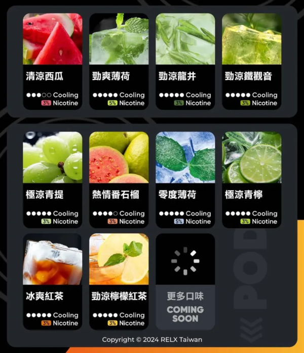 微信图片_20241102093251.png 【滿3盒送悅刻主機】RELX悅刻六代煙彈3顆入 / 不通用一代 / 就是這5%薄荷完整了我靈魂/
