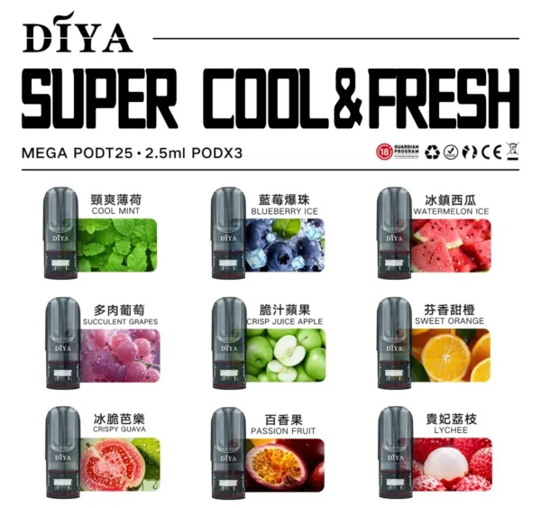 22545 DIYA叮啞煙彈一代通用 / 3顆入 / 巨便宜又濃醇香