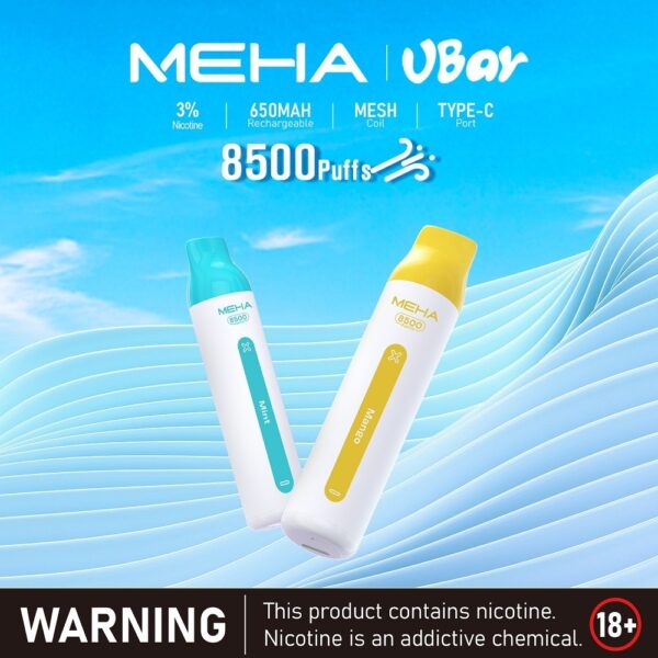 「11月新品登場🔥MEHA魅嗨8500口可充電拋棄式，買十送一！潮流口感，續航無限！」